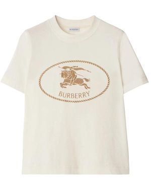 Burberry Cotton T Shirts - White