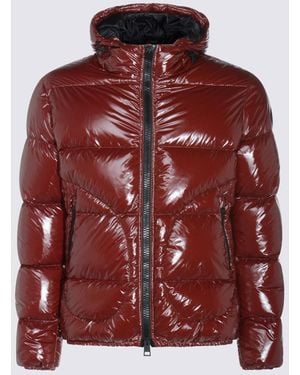 Herno Coats Blue And Green - Red