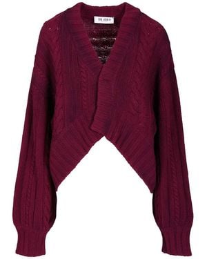 The Attico Wool And Cashmere Sweater Knitwear Bordeaux - Purple