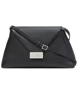 MM6 by Maison Martin Margiela Leather Shoulder Bag - Black