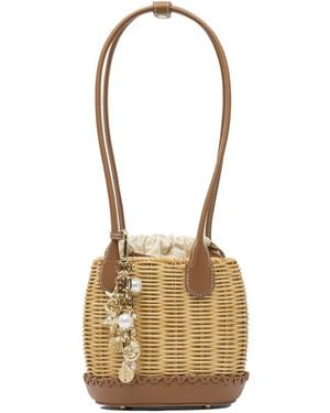 Self-Portrait Shoulder Bags Brown - Metallic