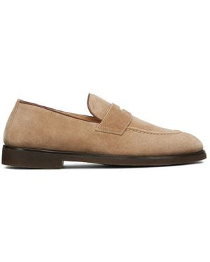 Brunello Cucinelli Leather Loafers - Natural