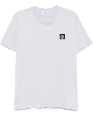 Stone Island T Shirt Cotone-Uomo - Bianco