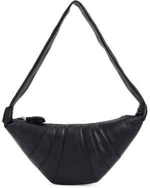 Lemaire Leather Medium Croissant Bag-Uomo - Nero