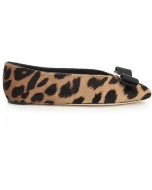 Ferragamo Vara Scarpe Basse Animalier - Multicolour
