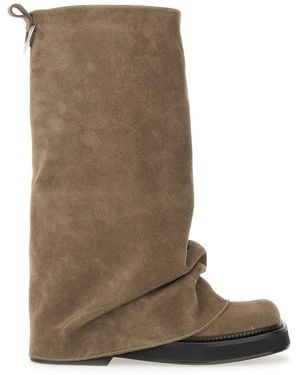 The Attico Robin" Combat Boot - Brown