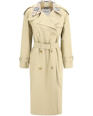 トレンチコート BURBERRY Sage Green Gabardine Waterloo Trench Coat 87854485-1088-4E57-B851-