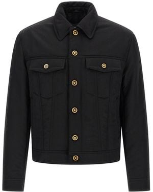 Versace Medusa Puffer Jackets Black