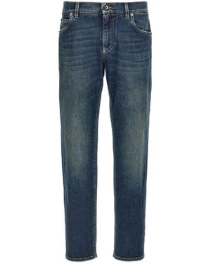 Dolce & Gabbana Logo Plaque Jeans Blu-Uomo