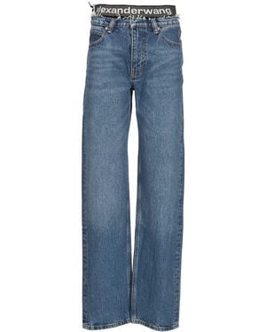 Alexander Wang Indigo Ez With Integrated Design Jeans Blue