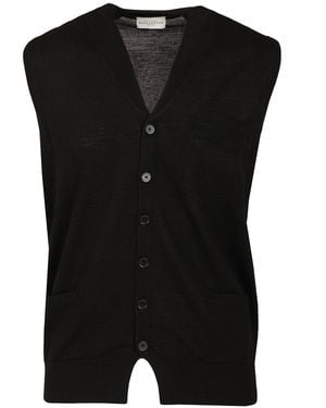 Ballantyne V-Neck Vest Jackets - Black