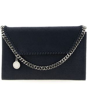 Stella McCartney Falabella Portafogli Blu-Donna - Nero