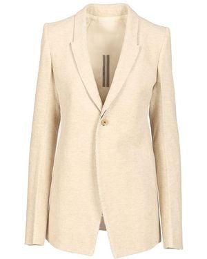 Rick Owens Extreme Soft Blazer - Natural
