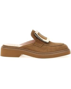 Roger Vivier Viv Flat Shoes - Brown