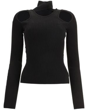Coperni Turtleneck With Cut-Out - Black