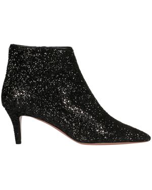 P.A.R.O.S.H. Sinshoe Embellished Pointed Toe Ankle Boots - Black