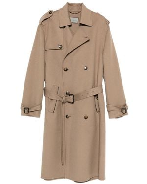 Canali Leather Coats - Natural