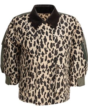 Sacai Leopard Jacket - Black