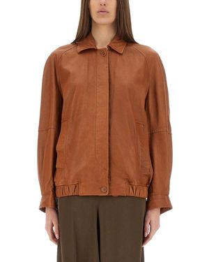 Salvatore Santoro Leather Jacket - Brown