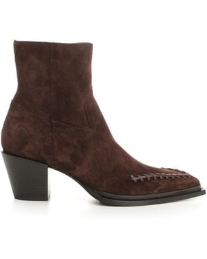 Jimmy Choo "Cece" Ankle Boots - Brown