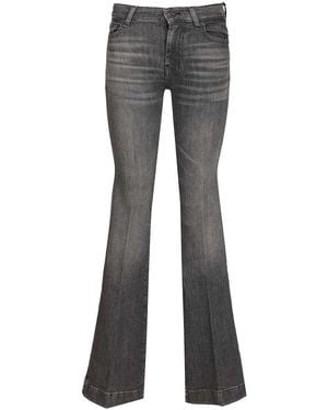 7 For All Mankind Dojo Rocker With 7 Studded Jeans Black - Gray
