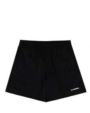 Jil Sander Logo-Emblazoned Swimsuit For - Black