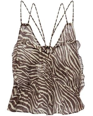 IRO Top Marrone Neutro-Donna