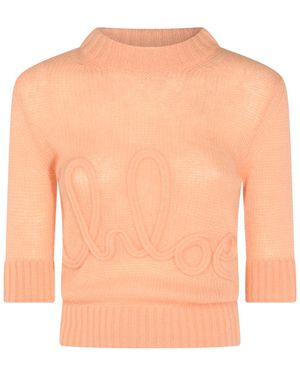 Chloé Jumpers Peach Orange