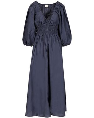 Matteau V-Neck Dress Dresses - Blue