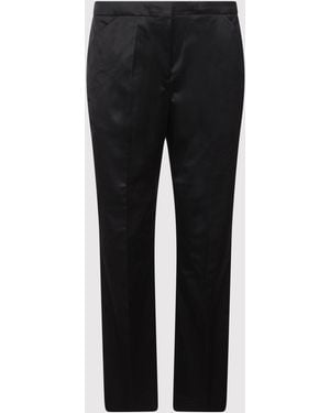 TOTEME Cropped Straight Trousers Cropped Black