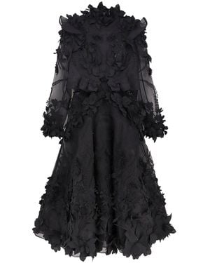 Zimmermann Hypnotic Applique Dress Long Dress - Black