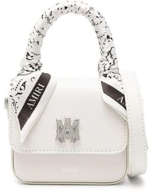 Amiri Neutral Tote Bags - White