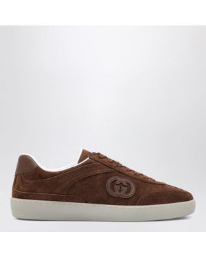 Gucci Suede G75 Trainers - Brown
