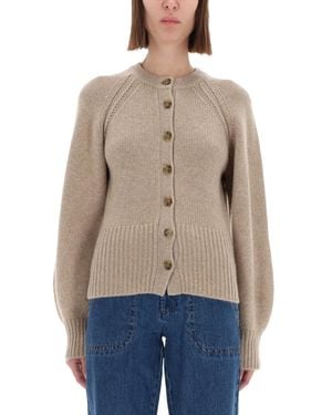 Guest In Residence "sculpted" Cardigan - Blue