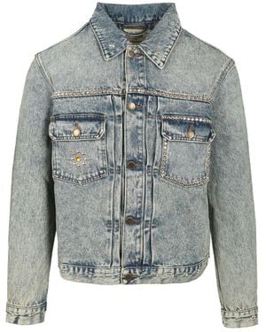 AMISH Dan Sablon Jackets Blue - Grey