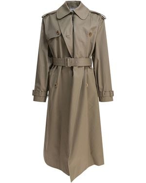 McQueen Trench Coats - Natural