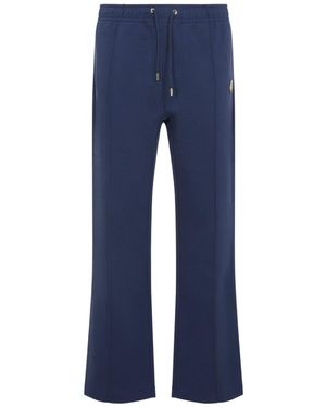 CASABLANCA Dress Cotton Patch Open Hem Jogger-Uomo - Blu
