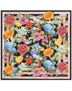 Dolce & Gabbana Floral Scarf - Multicolour