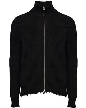 MM6 by Maison Martin Margiela Cotton Jumpers - Black