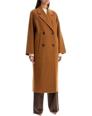 IVY & OAK Cappotto Doppiopetto In Lana Clara - Marrone