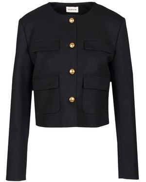P.A.R.O.S.H. Gabardine Jacket Jackets Blue