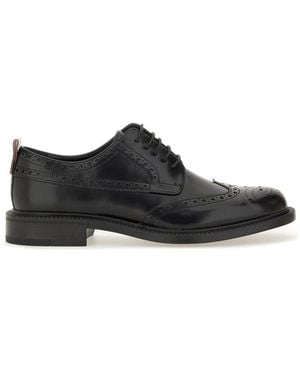 HUGO Leather Derby Loafer - Black