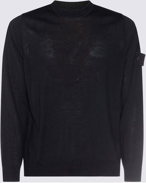 Stone Island Sweaters Blacks And Greys-Uomo - Blu