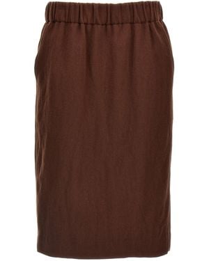 Dries Van Noten Safya' Skirt - Brown
