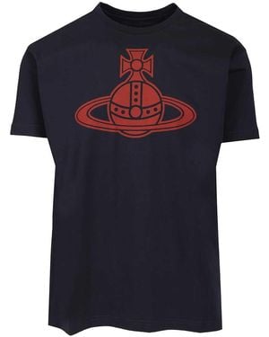 Vivienne Westwood Paris Orb T-Shirt - Blue
