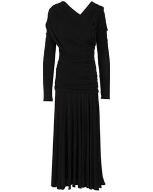 Ganni Ruffled Dress Dresses - Black