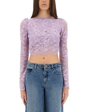 Rabanne Lace Top - Purple