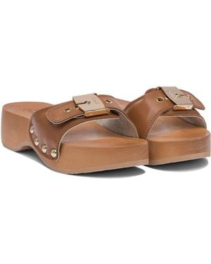 Scholl Pescura Heel Sr Cognac Ltr Ft in Brown | Lyst Canada