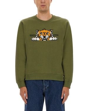 KENZO Silm Fit Sweatshirt - Green