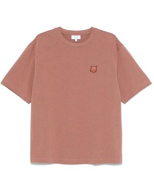Maison Kitsuné T Shirt Cotone-Uomo - Rosa